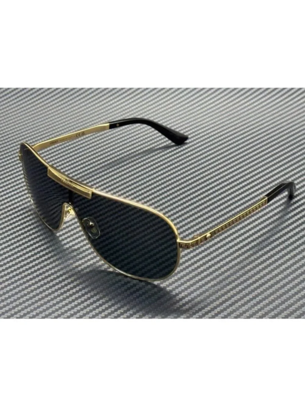 New Versace Men Gold Sunglasses 70-20-140